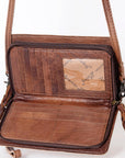 American Darling Organiser Bag Handcrafted from Crocodile Embossed Genuine Leather with YKK Zipper and Detachable Strap