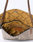ADBGS178BI American Darling Crocodile Embossed Genuine Leather Women Bag Western Handbag Purse