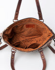 Handcrafted Crocodile Embossed Genuine Leather Women Western Tote Bag With Classic Style