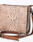 American Darling Crocodile Embossed Genuine Leather Women Bag Western Handbag Purse