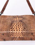 American Darling Crocodile Embossed Genuine Leather Women Bag Western Handbag Purse
