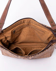 American Darling Crocodile Embossed Genuine Leather Women Bag Western Handbag Purse