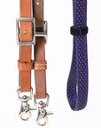 8 Ft Hilason Horse Western Leather Rubber Grip Barrel Split Reins