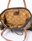 American Darling ADBG1113 Tote Saddle Blanket Genuine Leather women bag western handbag purse