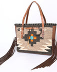 American Darling ADBG1113 Tote Saddle Blanket Genuine Leather women bag western handbag purse