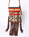 American Darling ADBG1116 Cross Body Ii Saddle Blanket Genuine Leather Women Bag Western Handbag Purse
