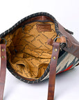American Darling ADBG1121 Hobo Hobo Saddle Blanket Genuine Leather Women Bag Western Handbag Purse