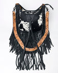 American Darling Hobo Hair On Genuine Leather Women Bag Western Handbag Purse