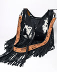 American Darling Hobo Hair On Genuine Leather Women Bag Western Handbag Purse