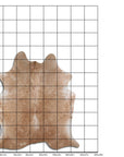 7.5 Ft X 6.5 Ft Genuine Brazilian Cowhide Skin Rug by Hilason | Hair-On Leather Home Décor Carpet