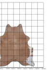 7.5 Ft X 6.5 Ft Genuine Brazilian Cowhide Skin Rug by Hilason | Hair-On Leather Home Décor Carpet