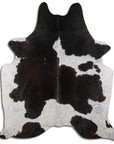 Premium Handcrafted Cowhide Rug With Hair On Leather Finish For Contemporary Living