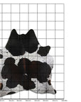 8 Ft X 7 Ft Genuine Brazilian Cowhide Skin Rug by Hilason | Hair-On Leather Home Décor Carpet