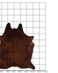7.5 Ft X 6.5 Ft Genuine Brazilian Cowhide Skin Rug by Hilason | Hair-On Leather Home Décor Carpet
