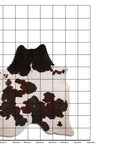 7.5 Ft X 6.5 Ft Genuine Brazilian Cowhide Skin Rug by Hilason | Hair-On Leather Home Décor Carpet