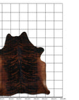 7.5 Ft X 6.5 Ft Genuine Brazilian Cowhide Skin Rug by Hilason | Hair-On Leather Home Décor Carpet