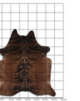 8 Ft X 7 Ft Genuine Brazilian Cowhide Skin Rug by Hilason | Hair-On Leather Home Décor Carpet