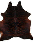 Premium Handcrafted Cowhide Rug With Hair On Leather Finish For Contemporary Living