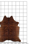 7.5 Ft X 6.5 Ft Genuine Brazilian Cowhide Skin Rug by Hilason | Hair-On Leather Home Décor Carpet