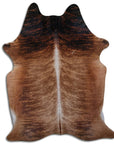 Premium Handcrafted Cowhide Rug With Hair On Leather Finish For Contemporary Living