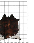 7.5 Ft X 6.5 Ft Genuine Brazilian Cowhide Skin Rug by Hilason | Hair-On Leather Home Décor Carpet