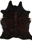 Premium Handcrafted Cowhide Rug With Hair On Leather Finish For Contemporary Living