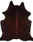 Premium Handcrafted Cowhide Rug With Hair On Leather Finish For Contemporary Living