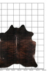 Genuine Brazilian Cowhide Rug 8.5 By 7.5 Feet Hair On Leather Decor