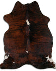 Premium Handcrafted Cowhide Rug With Hair On Leather Finish For Contemporary Living