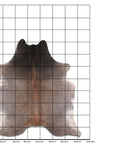 Genuine Brazilian Cowhide Rug 8.5 By 7.5 Feet Hair On Leather Decor