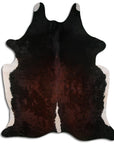 Premium Handcrafted Cowhide Rug With Hair On Leather Finish For Contemporary Living