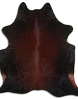Premium Handcrafted Cowhide Rug With Hair On Leather Finish For Contemporary Living