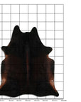 Genuine Brazilian Cowhide Rug 8.5 By 7.5 Feet Hair On Leather Decor