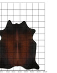 8 Ft X 7 Ft Genuine Brazilian Cowhide Skin Rug by Hilason | Hair-On Leather Home Décor Carpet