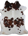 Premium Handcrafted Cowhide Rug With Hair On Leather Finish For Contemporary Living