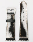 American Darling ADWAM105 Beautifully Hair-On Genuine American Leather I watch Strap Men and Women Unisex