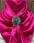 35X35" Solid Fuchsia Wild Rag / Scarf WRS12 - Western Concho Wild Rag Slides - Assorted
