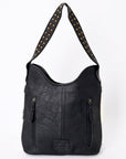 American Darling ADBG1122B Hobo Hobo Hand Tooled Hair-On Genuine Leather women bag western handbag purse