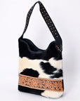 American Darling ADBG1122B Hobo Hobo Hand Tooled Hair-On Genuine Leather women bag western handbag purse