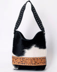 American Darling ADBG1122B Hobo Hand Tooled Hair-On Genuine Leather women bag western handbag purse