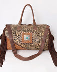 ADBG608A American Darling Hand Tooled Hair On Genuine Leather Women Bag Western Handbag Purse