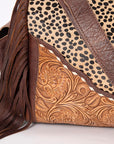ADBG608A American Darling Hand Tooled Hair On Genuine Leather Women Bag Western Handbag Purse