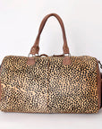 American Darling Duffel Hand Tooled Hair on Genuine Leather Western Women Bag | Handbag | Leather Duffle Bag | Weekend Bag | Travel Duffel Bags | Duffel Bag for Women | Leather Duffle Bag