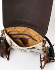 ADBGA333 American Darling Hand Tooled Hair On Genuine Leather Women Bag Western Handbag Purse
