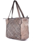 Never Mind Nmbgm103E Tote Vintage Handmade Genuine Cowhide Leather Women Bag Western Handbag Purse