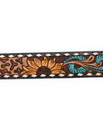 American Darling ADBLF207-L Beautifully Hand Tooled Genuine American Leather Belt Men and Women