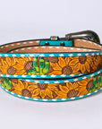 American Darling ADBLF208-L Beautifully Hand Tooled Genuine American Leather Belt Men and Women