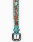 American Darling ADBLF212-L Beautifully Hand Tooled Genuine American Leather Belt Men and Women