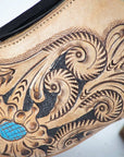 American Darling Adft101 Hand Tooled, Carved Genuine Leather Sandal Footwear Flip Flop | Tooled