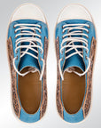American Darling ADFT120 Hand tooled carved genuine leather trim lightweight shoe footwear slip on